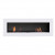 Murus 1600 - Thin Glossy White Wall-mounted Bioethanol Fireplace