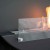 Oval bio fireplace for wall mounting