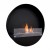 Round wall mounted bio fireplace 