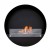 Round wall mounted bio fireplace 