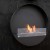 Round wall mounted bio fireplace 