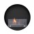 Round bio fireplace for wall mounting 