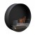 Round bio fireplace for wall mounting 