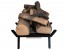 Bioethanol Fire Grate with Ceramic Wood