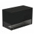 Foco Corner Left 800 - Modern left-sided corner bioethanol fireplace with sleek black design and tempered glass.