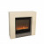 Milos Fossil Stone Surround Xaralyn electric fireplace