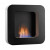 Safretti Curva BL - Black, wall hanging bio fire