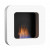 Safretti Curva BL - White, wall mounted bio fire