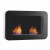Safretti Curva DL - Black, wall mounted bio fireplace