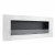 Large Stainless Steel Bio Fireplace for Wall Mounting with Glass Panel