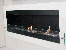 Large White Bio Fireplace for Wall Mounting