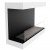 Dakota - White three-sided wall mounted fireplace