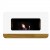 Cora Uno White wall-mounted bioethanol fireplace from Nordlys Denmark