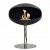 Cocoon Pedestal bio fireplace in black