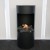 Montgomery Black open free-standing bioethanol fireplace in wood stove design