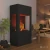Glow Fire Böll Black - OMC 400 | Freestanding Water Vapour Fireplace, Black, 54 cm x 145 cm x 44 cm