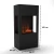 Glow Fire Böll Black - OMC 400 | Freestanding Water Vapour Fireplace, Black, 54 cm x 145 cm x 44 cm