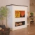 Brecht Electric Fireplace OMC 600 – Realistic Flame, Eco-Friendly Design, Freestanding