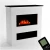 Brecht Electric Fireplace OMC 600 – Realistic Flame, Eco-Friendly Design, Freestanding