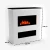 Brecht Electric Fireplace OMC 600 – Realistic Flame, Eco-Friendly Design, Freestanding