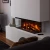 British Fires New Forest 870 built-in electric fireplace with multi-sided flame view
