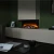 British Fires New Forest 870 built-in electric fireplace with multi-sided flame view