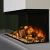 British Fires New Forest 870 built-in electric fireplace with multi-sided flame view