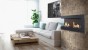 Corner bio fireplace 90 cm (left)