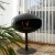 Cocoon Pedestal in black with black base