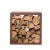 Wood Storage Box in Corten Steel - 50 cm