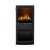 Dimplex Mapleton 100 freestanding black cast iron water vapour fireplace with log set