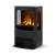 Dimplex Mapleton 80 freestanding black cast iron water vapour fireplace with log set