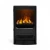 Dimplex Mapleton 80 freestanding black cast iron water vapour fireplace with log set