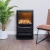 Dimplex Mapleton 80 freestanding black cast iron water vapour fireplace with log set