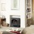 Water fireplace Stockbridge in black