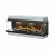 Dimplex Vista 130 III - 3-sided built-in fireplace with Opti-V flame technology