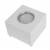 White tabletop bio fireplace made in steel