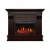 ArtiFlame Albion mahogany brown antique electric fireplace with 23-inch AF23S insert