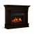 ArtiFlame Albion mahogany brown antique electric fireplace with 23-inch AF23S insert