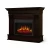 ArtiFlame Albion mahogany brown antique electric fireplace with 23-inch AF23S insert