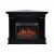 ArtiFlame Albion Corner electric fireplace suite in wenge finish with insert