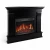 ArtiFlame Albion Corner electric fireplace suite in wenge finish with insert