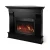 ArtiFlame Albion Corner electric fireplace suite in wenge finish with insert