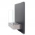 Elegant wall mounted fireplace in striking black