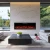 Aflamo Elite 213.3 cm black wall-mounted electric fireplace