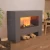 Glow Fire Fallada Grey - OMC 600 | Freestanding Water Vapour Fireplace, Grey, 120 cm x 90 cm x 40 cm