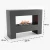 Glow Fire Fallada Grey - OMC 600 | Freestanding Water Vapour Fireplace, Grey, 120 cm x 90 cm x 40 cm