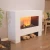 Glow Fire Fallada White - OMC 600 | Freestanding Water Vapour Fireplace, White, 120 cm x 90 cm x 40 cm