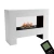 Glow Fire Fallada White - OMC 600 | Freestanding Water Vapour Fireplace, White, 120 cm x 90 cm x 40 cm