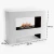 Glow Fire Fallada White - OMC 600 | Freestanding Water Vapour Fireplace, White, 120 cm x 90 cm x 40 cm